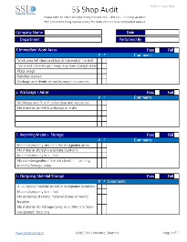 5S Audit